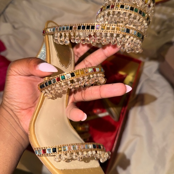 Rene Caovilla Chandelier Multicolor Size 8 - Picture 4 of 6